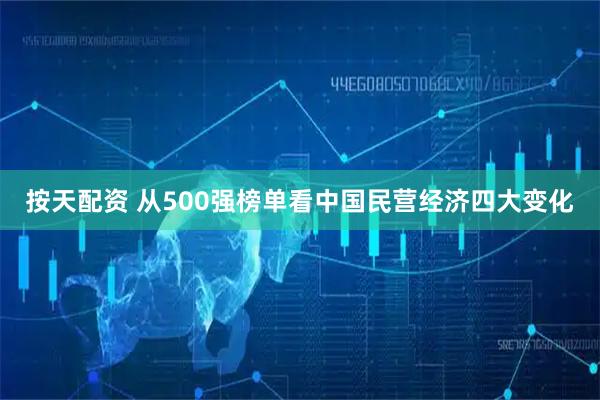 按天配资 从500强榜单看中国民营经济四大变化